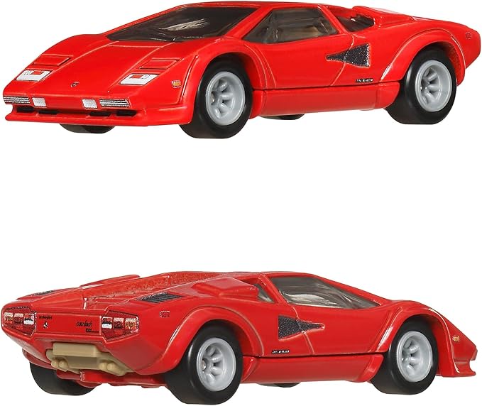 Hot Wheels Lamborghini Countach LP5000 & Lancia Stratos Zero 2 Pack Premium Set