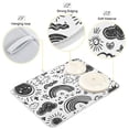 thumbnail image 4 of Yayeee Dish Drying Mat for Kitchen Counter Ultra Absorbent Easy Clean Pad 18x16", Clouds and Suns, 4 of 7