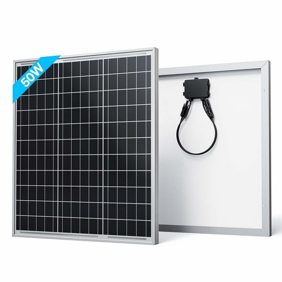 Renogy 50 Watt Solar Panel 12 Volt, Small Solar Panels for Power Station Generator, RV, SUV, Truck, Camping, Home, Off Grid