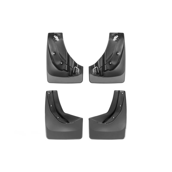 WeatherTech Custom No Drill Splash Guard MudFlaps compatible with 2011-2019 Ford Explorer, Front & Rear Set - Black