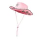 thumbnail image 2 of Sombrero de vaquero Sombrero de Accesorios de disfraz portátiles Fiesta de fitness envuelta en lentejuelas rosa, 2 of 8