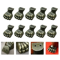 COSMOBETTY 10Pcs Small Feet For Wooden Boxes Zinc Alloy Golden Protection Homeowners