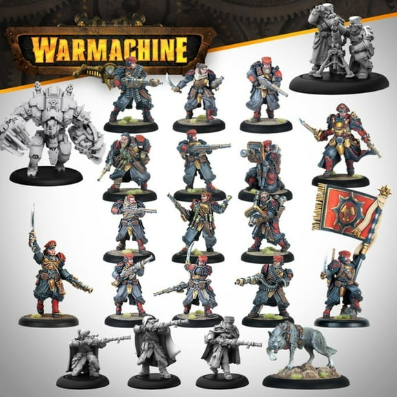 Steamforged Games Warmachine Khador Winter Korps Core Expansion Game with New Units, Command Attachments, and Solo Character