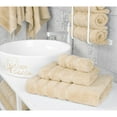 thumbnail image 2 of American Soft Linen Luxury 3 Piece Towel Set, 100% Cotton Turkish Towels for Bathroom, Sand Taupe, 2 of 6