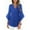 Blue, variant on Sequin Shirts for Women Dressy 3/4 Sleeve Evening Party Tops Sexy V Neck Tunic Blouses Breathable Mesh Top Wine XL
