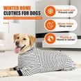 thumbnail image 4 of HQREA Winter Dog Onesie Pajamas Stretchy 4-Legged Medium Large Dog Loungewear Jumpsuit Clothing, 4 of 6