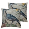 thumbnail image 2 of Acheng Decorative Pillow Cover Rustic Cushion Cover for Couch, Bird and Egg Design,Throw Pillow Covers Suitable for All Season Pillow Case for Living Room Bedroom Sofa Chair Couch Car,2 pcs White, 2 of 6