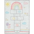 thumbnail image 2 of Well Woven Hopscotch Rug Playmat Grey Multicolor 6' x 9' Apollo Kids Collection, 2 of 7