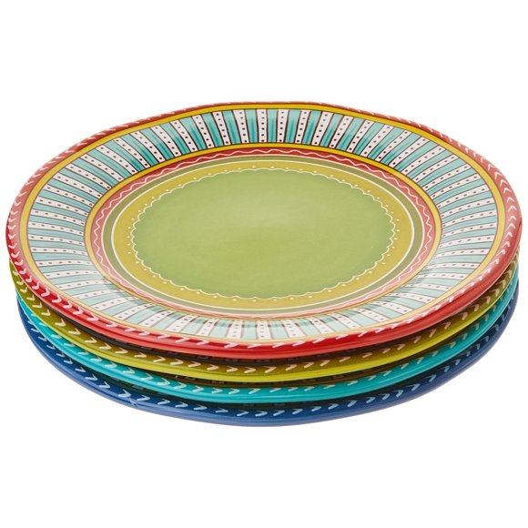 Platos Llanos Certificados Internacionales Valencia (Juego De 4) 11.25"" Multicolor