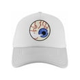 thumbnail image 1 of Gravity Threads Smile Face Adjustable Trucker Hat - White, 1 of 2