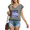 Dark Gray, variant on UNISHE Women's Dreamy Starry Sky Cloud Galaxy Celestial Minimal Frame Graphic V Neck Sleeveless T Shirt Casual Tops