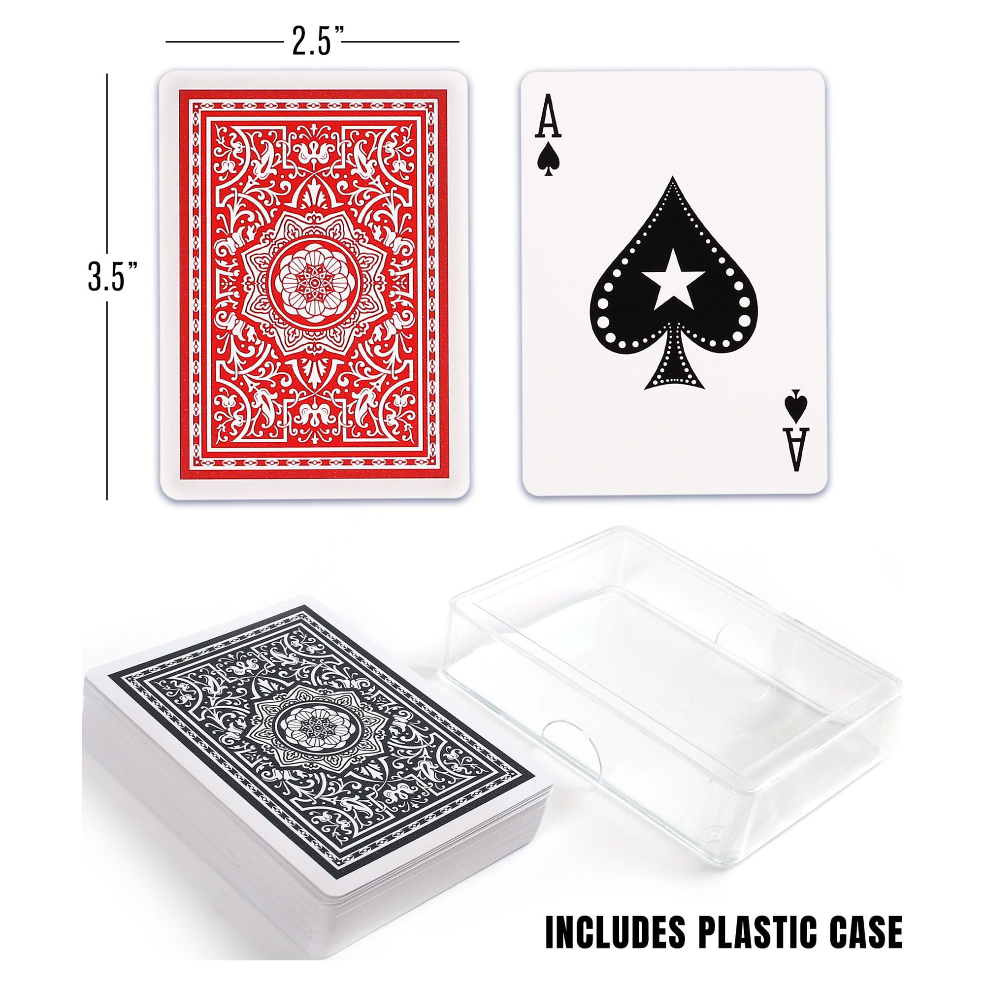 LotFancy 2 Decks Waterproof Plastic Playing Cards photo 2