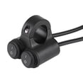 thumbnail image 3 of Herwey 22mm Universal Motorcycle Handlebar Headlight Brake Fog Lights Horn Dual Control Button Switch, Double Control Button Switch, Motorcycle Fog Lights Switch, 3 of 7