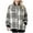 Grey, variant on Winter clothing for women Plus Size Plaid And Striped Mid Length Long Sleeve Pocket Zip Coat For Comfortable Everyday Wear