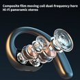 thumbnail image 4 of Open Ear Headphones, 0.23oz Ultra-Light Comfortable Wireless Earbuds, 0.6mm Thinnest Earhooks, Bluetooth 5.4, Clear Audio, 30 HRS Playtime, IPX5 Waterproof Earphones with Mic(Black), 4 of 9