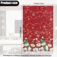 thumbnail image 3 of SCRAWLGOD Christmas Snowman Light Strip Snow Red 3 Pieces Recliner Headrest Protector Stain Resistant Couch Headrest Covers Chair Sofa Head Cover for Furniture Home Decoration, 17x27 Inch, 3 of 7