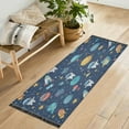 thumbnail image 4 of Wobogo Space Themed Bedside Long Rug Delicate and Soft Modern Indoor Area Decor Non Slip Carpet for Bed Room Corridor Entrance Balcony, 4 of 8