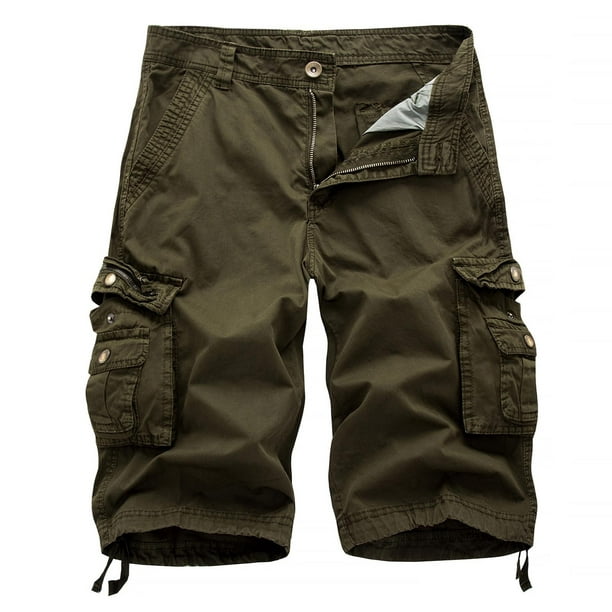 Mens Camo Cargo Shorts Army Tactical Shorts Loose Fit Combat Shorts ...