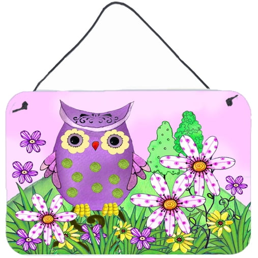Carolines Treasures PJC1096DS812 Who is Your Friend Owl Wall or Door Hanging Prints  8x12 multicolor