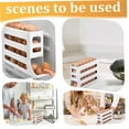 EIALIVE Rack Rolling Egg Organizer Fridge Storage Box With Slide Out ...