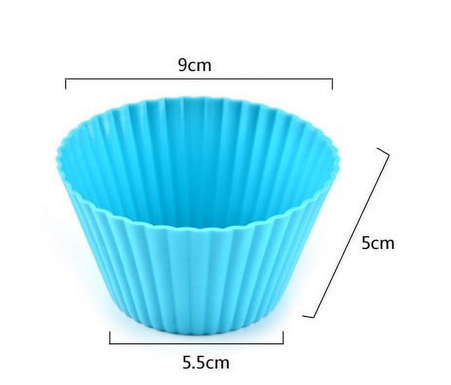 Travelwant 24Pcs/Set Heat-resistant Silicone Baking Cups Jumbo Reusable  Cupcake Liners， Giant Cupcake Mold Non-stick Extra Large Muffin Pans Big  Cupcake Holders 