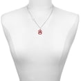 thumbnail image 2 of Delight Jewelry Acrylic Small Paw Maroon - Silvertone Class of 2026 Delicate Bar Necklace, 18.75", 2 of 4