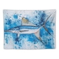 thumbnail image 5 of Orinice Sailfish Water Droplets Blue Background Tapestry Wall Hanging Unique Style for Home Decor Living Room Bedroom Dorm 60x50inch, 5 of 6