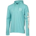 thumbnail image 2 of Men's Teal Inter Miami CF  Vice Script Relaxed Long Sleeve Hoodie T-Shirt, 2 of 5