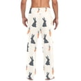 thumbnail image 4 of FORMRS Mens Pajama Pants with Pockets Soft Cotton Sleepwear Lounge Bottoms, Sizes S-2XL, Bunnies and Carrots, 4 of 7