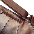 thumbnail image 4 of Mochila tipo bandolera Hebetag de piel para hombre y mujer color café, 4 of 7