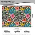 thumbnail image 7 of Yuyamidu Tropical Floral Car Trunk Mat, 29 Inch - 39 Inch All Weather Cargo Liner for SUV Sedan Truck, Non-Slip Stain Resistant Machine Washable Rear Trunk Floor Mat, 7 of 7