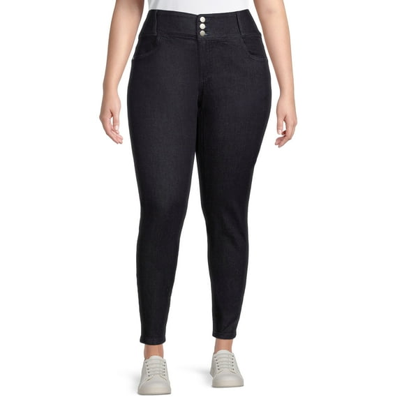 Dollhouse Juniors Plus Dark Blue Skinny Jeans