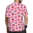 thumbnail image 2 of Wukai Haear Strawberry Print Men's Short-Sleeved Mesh T-Shirt,Quick-Dry Short Sleeve Workout T-Shirt-, 2 of 8