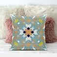 thumbnail image 3 of Venetian Flower Paisley Duo Throw Pillow with Removable Cover in Light Blue White 16x16, 3 of 5