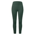 thumbnail image 5 of Mifelio Pants for Women Thermal Trousers for Women Crew Neck Fleece Lined Thermal Pants Winter Trousers Slim Leggings 1 Pack Pants Thermal Leggings Underwear Women's Pants Army Green L, 5 of 6