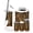 Color 1, variant on Rustic Bathroom Accessory Set 6 Piece Farmhouse Cabin Wild Deer Antler Wooden Vintage Trash can, Toothbrush Holder, Toothbrush Cup, Soap Dispenser, Soap Dish, Toilet Brush Holder
