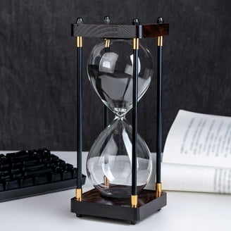 Empty Hourglass, Vintage Bronze Fillable Sand Timer with hourglass