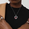 thumbnail image 4 of Corazón colgante collar aleación mujer cuello cuello madre romántico gargantilla joyería adolescentes boda cumpleaños regalos decoraciones tipo 3 Guardurnaity AP004895-03, 4 of 7