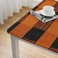 thumbnail image 5 of HAOXIT  Home Fashions Farmhouse Living Fall Buffalo-Check Tablecloth, Square,Orange and Black 52*52, 5 of 8
