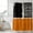 Orange, variant on Brown Black Shower Curtain, Waterproof Shower Curtains for Bathroom, Farmhouse Striped Modern Abstract Art Washable Fabric Bathtub Curtain Set Bath Decor with 12 Hooks Standard 72"x72"