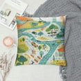 thumbnail image 2 of FUMJ Cartoon City Life Throw Pillow Covers,Blue Traffic Road Cushion Covers  for Living Room Decor,Room Decor Town Road City Landscape Pillowcases Outdoor Pillow Covers, 2 of 5
