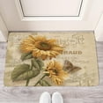 thumbnail image 2 of Retro Door Mat, 17 X 30 Inch Butterfly Sunflower Welcome Doormat Decorative Home Floor Mat, Non Slip Rubber Back and Strong Water Absorption for Outdoor Indoor Entrance Decor, 2 of 6