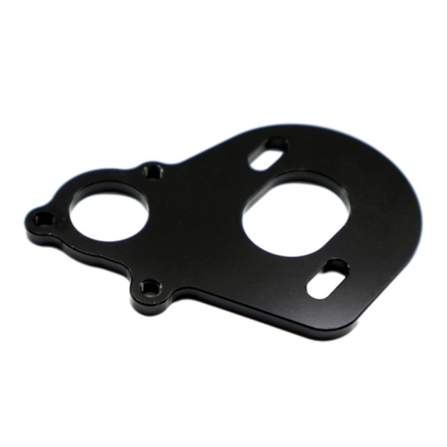 Soporte de motor Bewildely para AXIAL SCX10 aluminio CNC negro