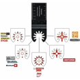 thumbnail image 2 of 20 compatible metal and wood oscillating multi-tool saw blades, 2 of 4
