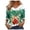 Green, variant on Women Christmas Outfit Women's Autumn Winter V Neck Casual Long Sleeve T-Shirt with Festive Holiday Print Design for Seasonal Comfort Purple S