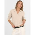 thumbnail image 6 of Women'S V Neck Long Sleeve Sweaters Dressy Casual Business Basic Knit Pullover Top Color S, 6 of 9