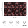 thumbnail image 3 of Red Controllers Games Icons Black Pattern Bathroom Rugs Mat,Non Slip Microfiber Bathroom Rug,Rubber Backing,Soft Bathroom Mats for Bathroom Floor,Tub and Shower,20x32in(50x80cm), 3 of 5