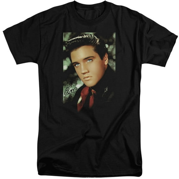 Elvis Presley Red Scarf S/S Adult Tall Black