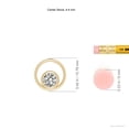 thumbnail image 3 of ANGARA Natural Diamond Solitaire Open Circle Pendant in 14K Yellow Gold for Women (Size-4.4mm| Color-K| Clarity-I3) | April Birthstone, Anniversary, Jewelry Gift for Women | Natural Diamond Necklace, 3 of 7