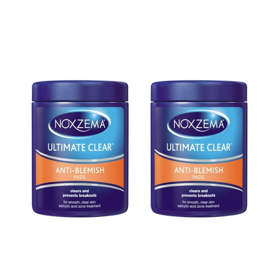 2 Pack Noxzema Ultimate Clear Anti-Blemish Pads 90 Each